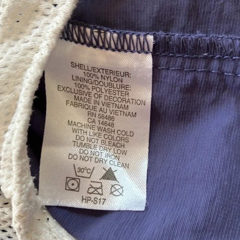 White Sierra M Men’s Swim Trunks Slate Blue Lined 4 Pockets Elastic Drawstring
